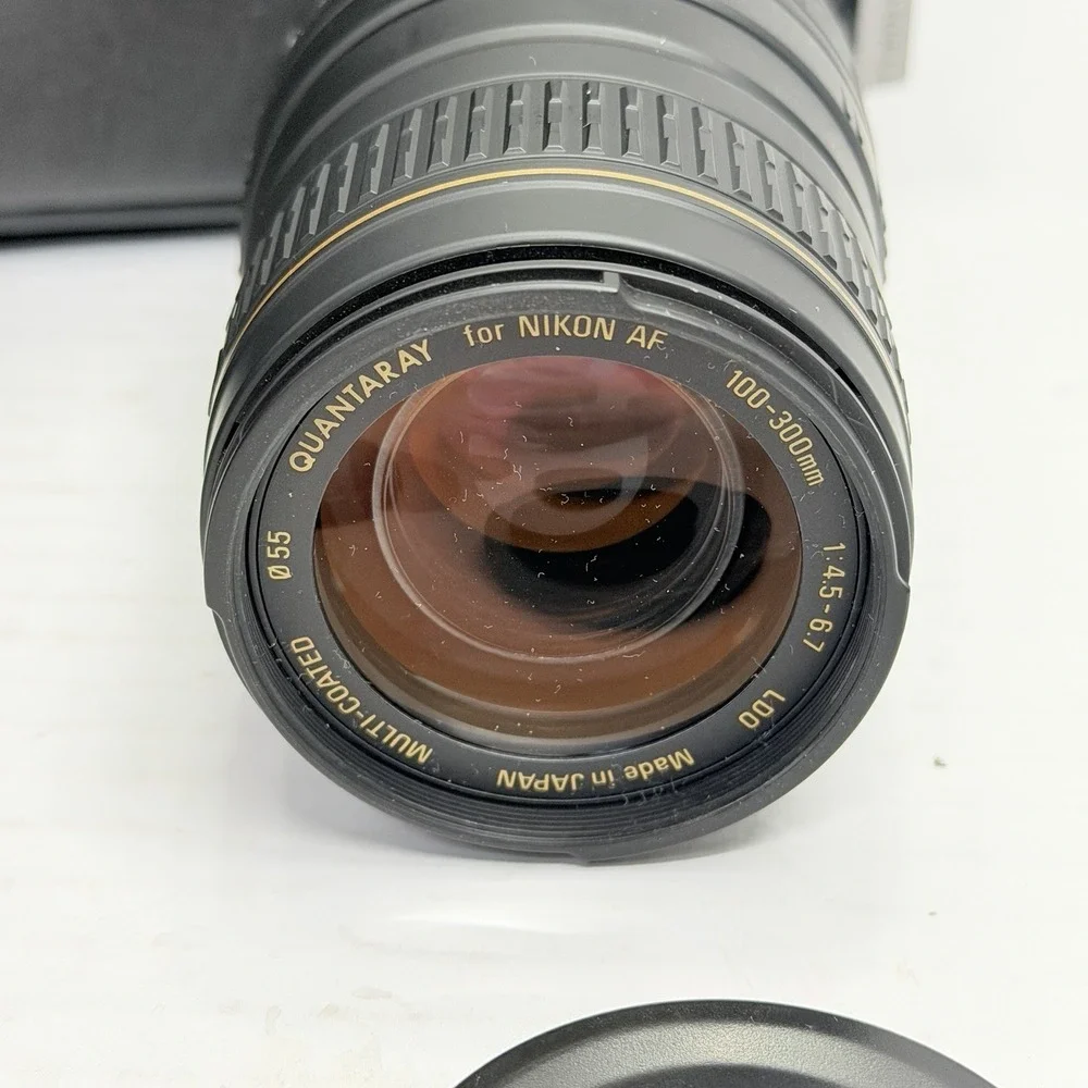 Nikon N80 35mm Film Camera Kit 2 Lenses Filters Bag Tested Working